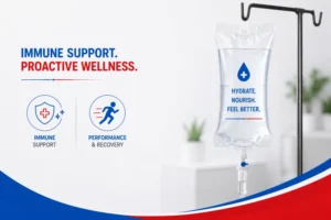 Immune Support IV Hydration Infographic by Mission Wellness & Aesthetics