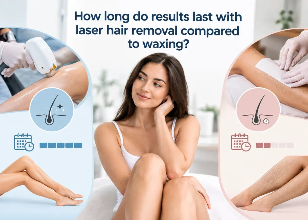 How long do results last with laser hair removal compared with waxing