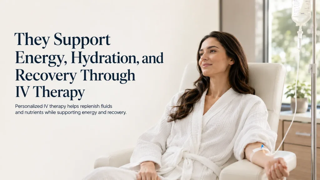 They Support Energy, Hydration, and Recovery Through IV Therapy